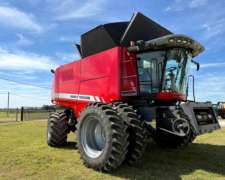 Massey Ferguson 9795 con Draper y Piloto