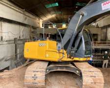 Excavadora John Deere 120d. Mod 2010