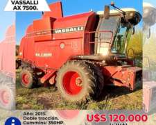 Cosechadora Vassalli Ax 7500 Doble Tracción