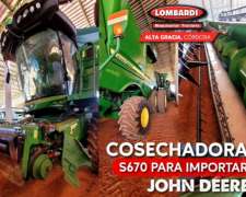 Cosechadora John Deere para Importar de Brasil + Impuestos