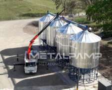 Sistema De Conexión De Silos. Sinfines De Carga Y Descarga