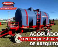 Acoplado con Tanque Plástico 8.000lts de Arequito