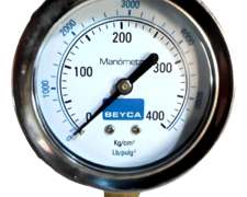 Manometro 63mm Inox-bronce 400 Kg/cm2 - 6000lbs 1/4 Cod 5339
