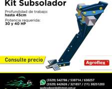Kit Subsolador Agroflex de 80 cm para Penetrar Hasta 45 cm