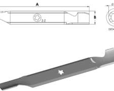 Kit 2 Cuchillas Corte Césped Ayp-husqvarna-poulan-weeh Eater
