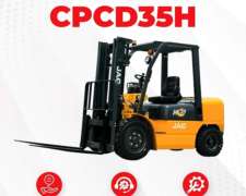 Autoelevador Jac 35h 3500 Kg Altura Maxima 4800 Mm Diesel