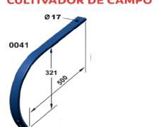 Kit 2 Arcos Flexible Tipo C P/cultivador De Campo Agroflex