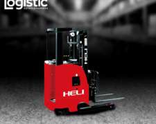 Apilador Eléctrico Retráctil Heli Interlogistic 1800kg Nuevo