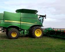 Cosechadora John Deere S670 2017 - Draper 40 - Piloto