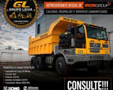 Camion Volcador 60 Tn 6x4 Xcmg Iron Fuera De Ruta 523 Hp