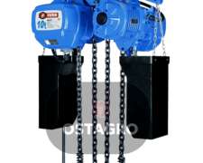 Aparejo 10tn-6m Cadena380v, C/traslacion Electrica, Control
