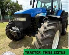 ✅tractor New Holland ➡️tm135,éxitos,año 2007,centro Cerrado