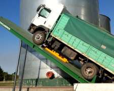 Plataforma Volcadora, Descarga de Camiones 12 M a 45°