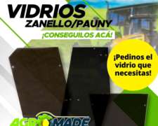 Puerta Móvil Vidrio Tractor Zanello Pauny UP-100/210/220/230