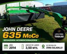 John Deere Moco 635 Año 2014. Buen Estado.