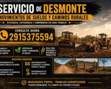 Servicios de Desmontes Mantenimientos de Picadas y Caminos