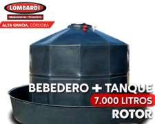 Bebedero + Tanque 7.000 Lts - Rotor