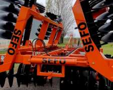 Rastra Desencontrada Articulada con Alas Rebatibles - Sefo