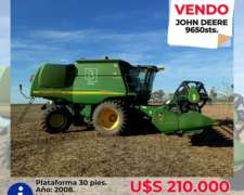 Cosechadora John Deere 9650 Sts.