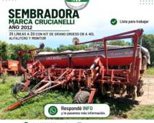 Sembradora Crucianelli Disponible Una Opción Muy Completa