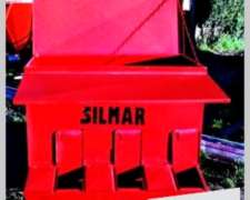 Silo Aereo de Chapa Comedero Silmar Tolva para Cerdos