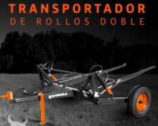 Cargador De Rollos Y Fardos Transportador Barull Doble