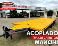 Acoplado Trailer Carreton Mancini para 10tn, 7.50x2.60