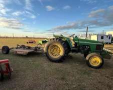Tractor John Deere + Desmalezadora