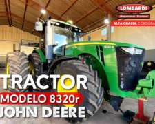 Tractor John Deere 8320r año 2017 para Importar