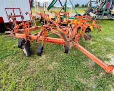 Carpidor de 11 Rejas a 70 cm con Alas Manuales.