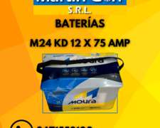 Baterías Moura M24kd 12x75 Amp