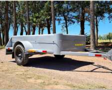 Acoplado Rural Playo Batan De Un Eje Para 800 Kg