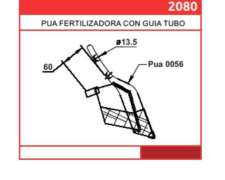 Púa Fertilizadora con Guía Tubo