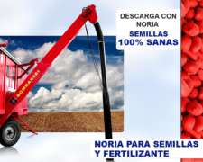 Noria para Semillas y Fertilizante Bombassei con Cinta