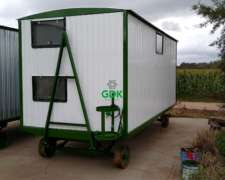 Casilla Rural Rogriv 2 Camas 4.50 X 2 Mts Chapa Blanca.
