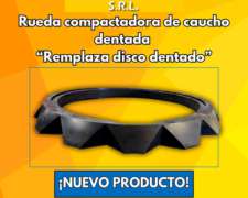 Rueda Compactadora De Caucho Dentada -remplaza Disco Dentado