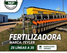 Fertilizadora Marca Teyler,25 Lineas A 35.