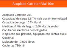 Acoplado Carreton Vial 10tn Agromec