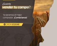 Querés Vender TU Campo en Santa FE Contactanos