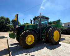 Tractor John Deere 7230r, 230 HP, 4wd, Dual, 2018.