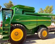 Cosechadora John Deere S660, 2wd, Dual, Draper de 35 P, 2017