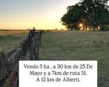 Vendo 5 Ha con LUZ y Agua.
