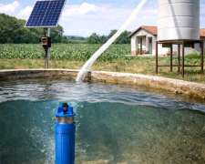 Kit Bomba Sumergible Solar +2panel120w+inversor 1500l Hora