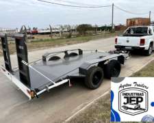 Acoplado Tráiler Basculante Para Auxilio 4tn. Industrias Jep
