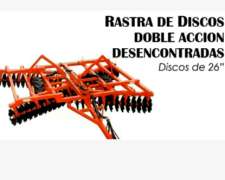 Rastra Doble Accion De Arrastre Dolzani Discos De 26