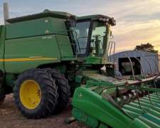 John Deere 9650 Sts. año 2008. Plataforma 23 Pies