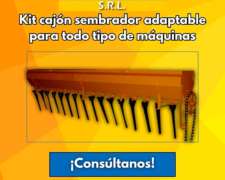 Kit Cajón Sembrador Adaptable Todas Las Maquinas