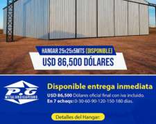 Hangar 25x25 Mt. Disponible
