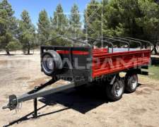 Carro Balancín Con Barandas Rebatibles. Trailer Famma
