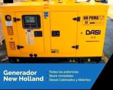 Grupo Electrogeno New Holland Nhd 125 Kva Monofasico Cabinad